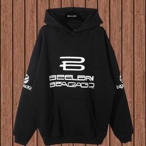 Classic Men's Balenciaga Hoodie Black